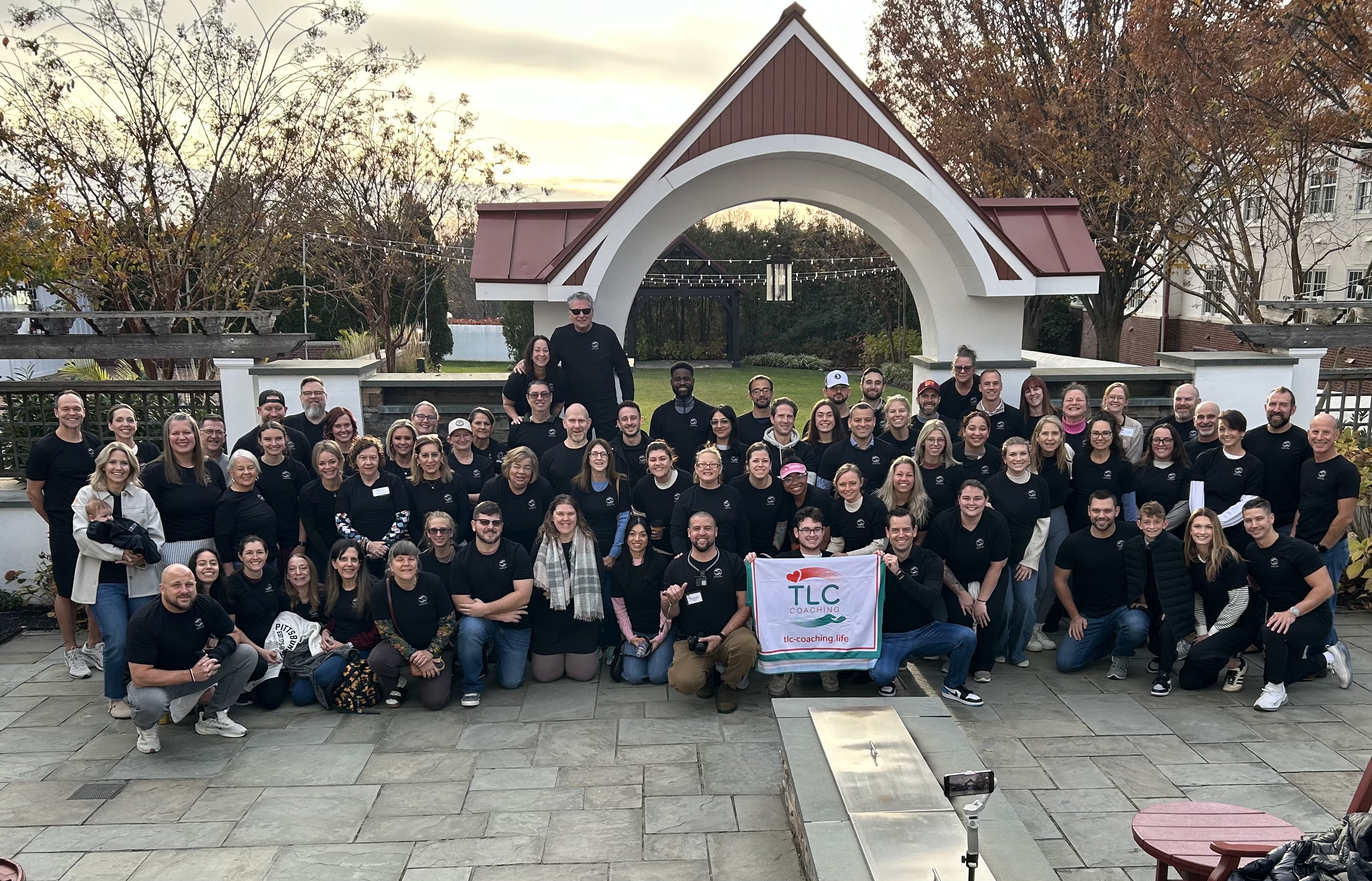 TLC community members together during an outdoor gathering